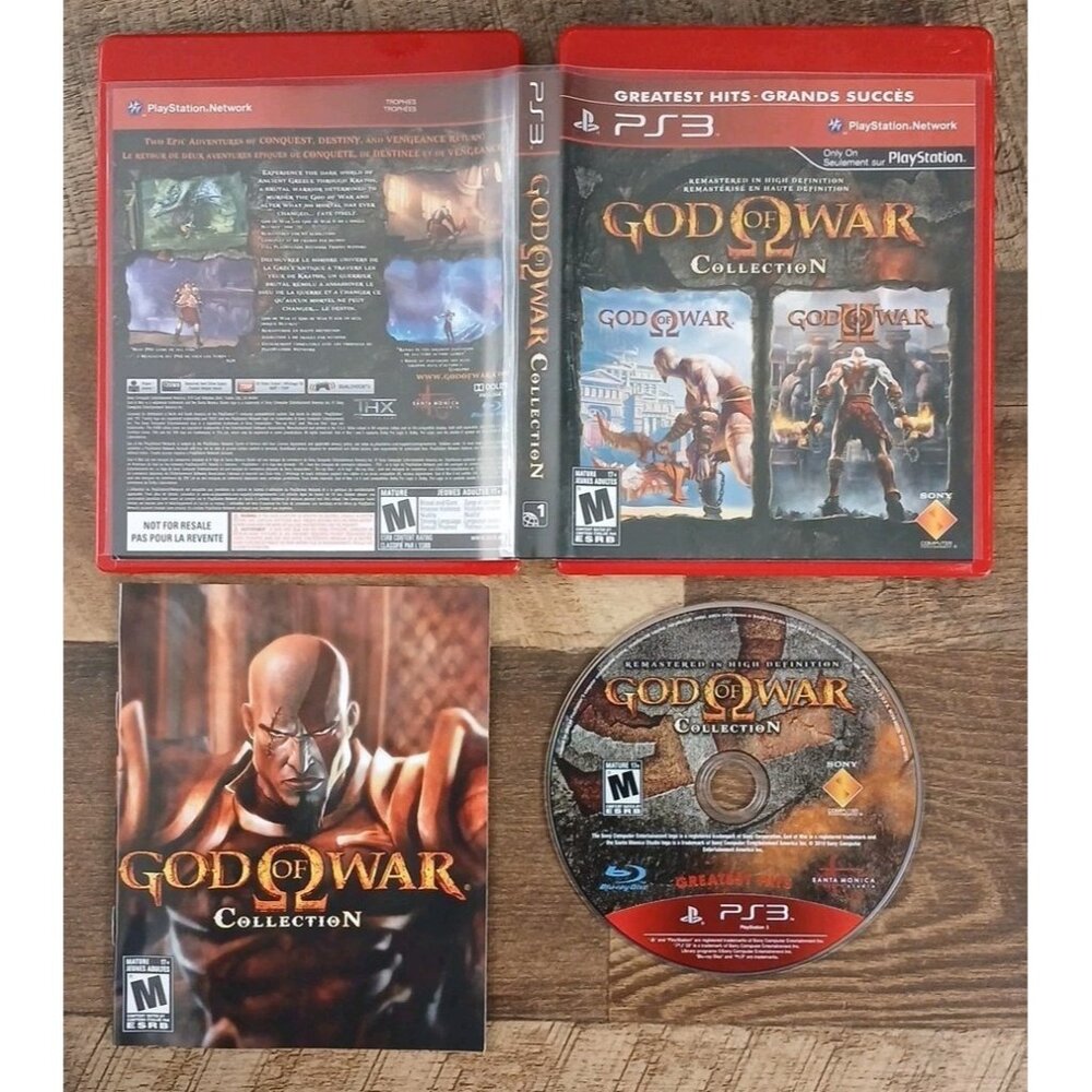 God of War Collection Greatest Hits (Sony PlayStation 3, 2009 PS3) CIB Tested
